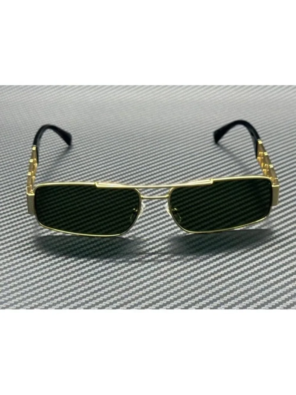 New Versace Men Gold Sunglasses 60-16-145